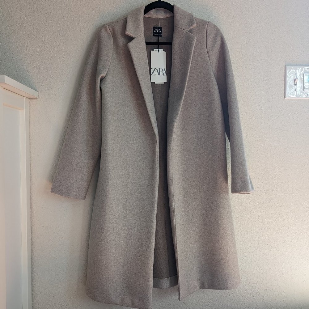 Zara Gray Long Coat